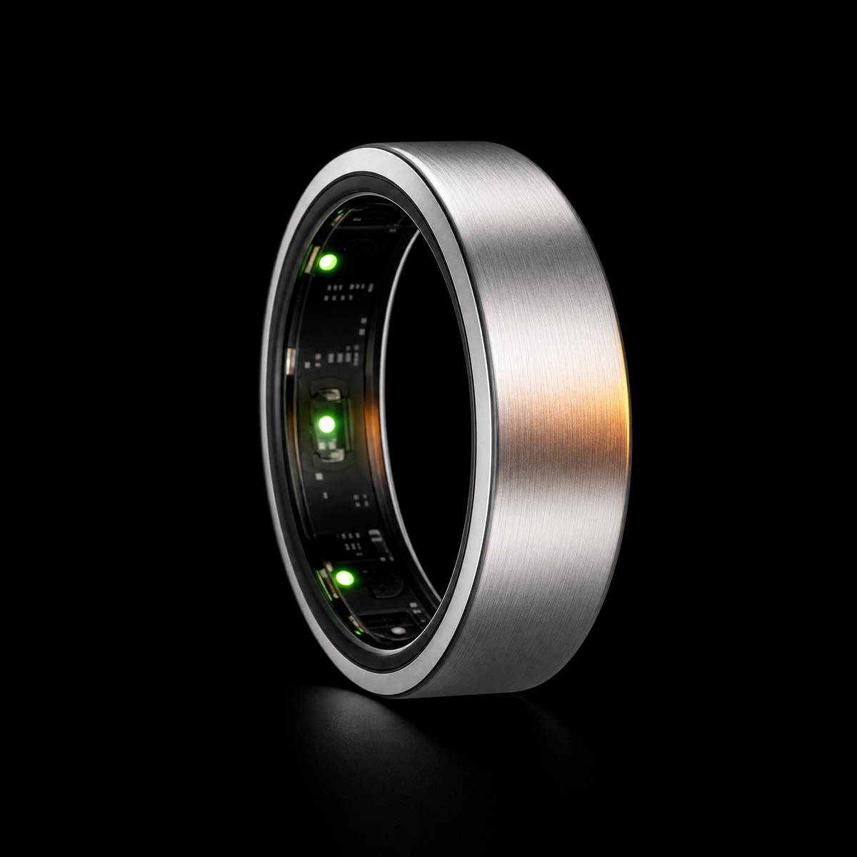 Inside of the PulseRing Pro showing its optical sensors