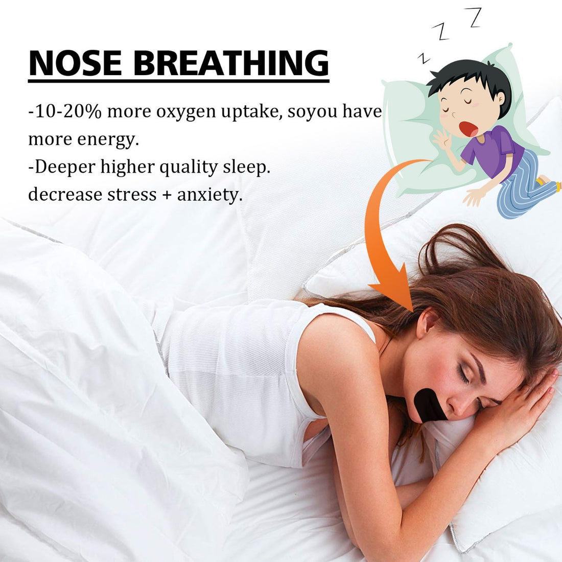 Peak Mouth Tape — quiet, nose-led sleep